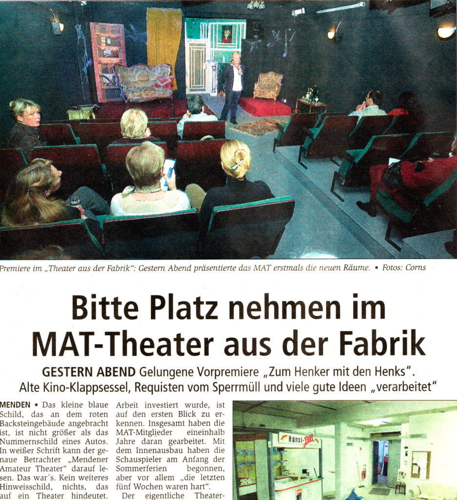 Pressebericht Eröffnung Theater